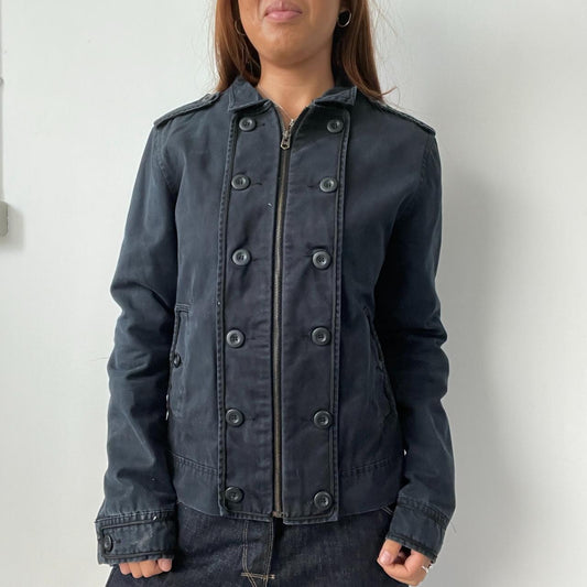 Vintage Navy Zip Jacket