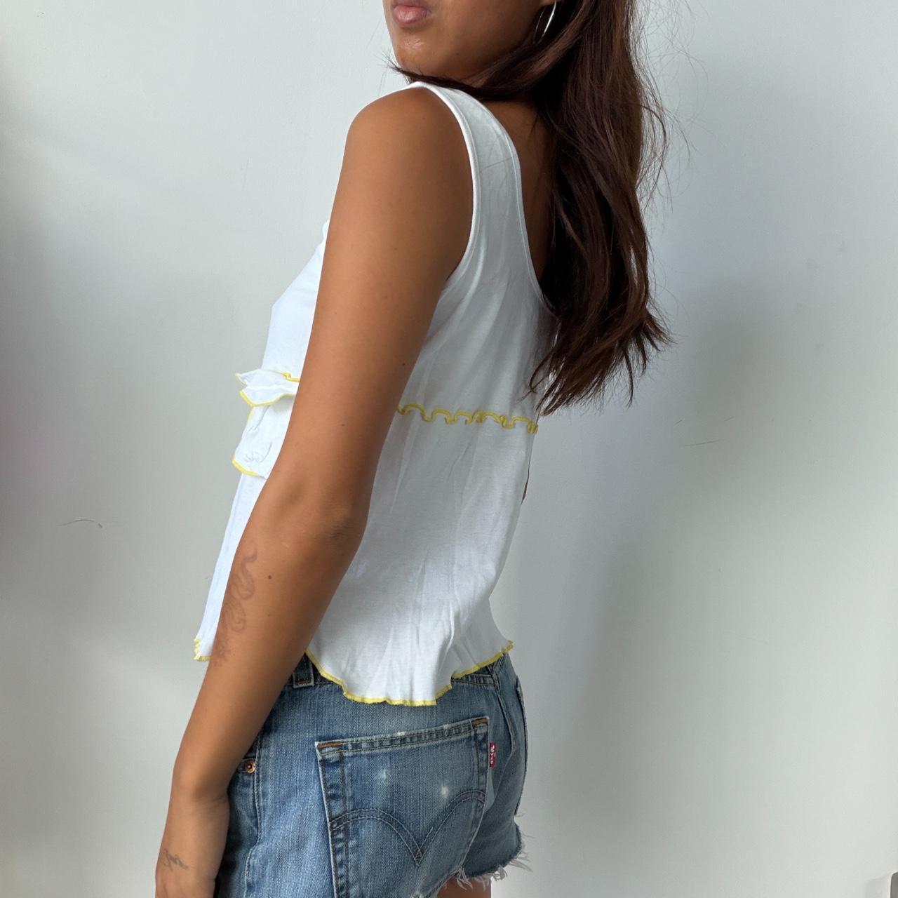 Vintage White Cop Copine Top
