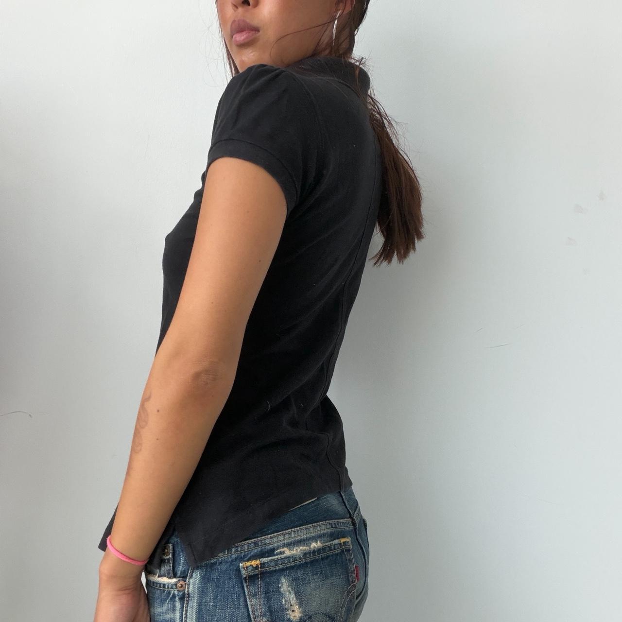 Vintage Black Polo Top