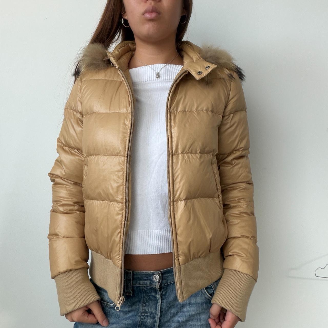 Vintage Beige Puffer Jacket