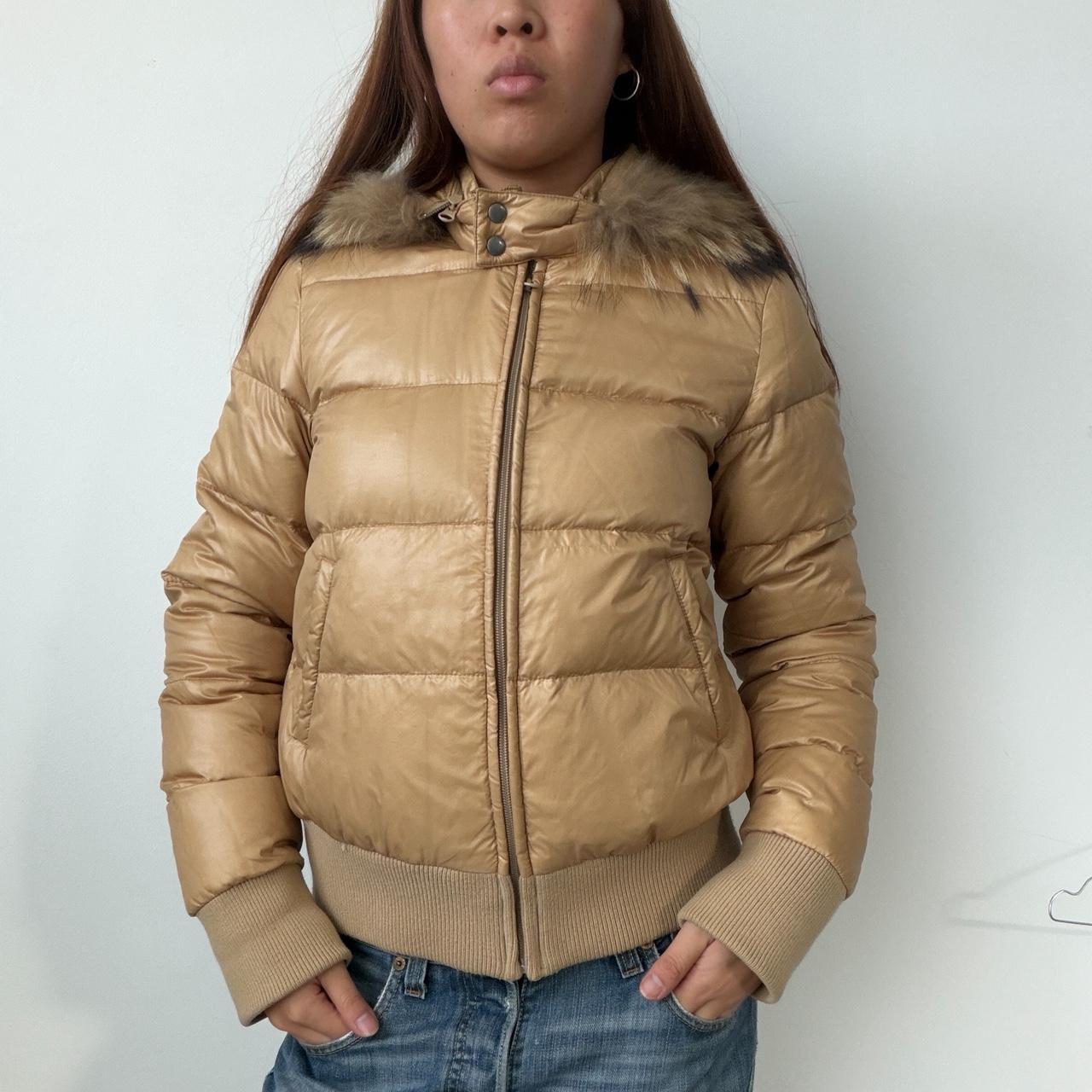 Vintage Beige Puffer Jacket
