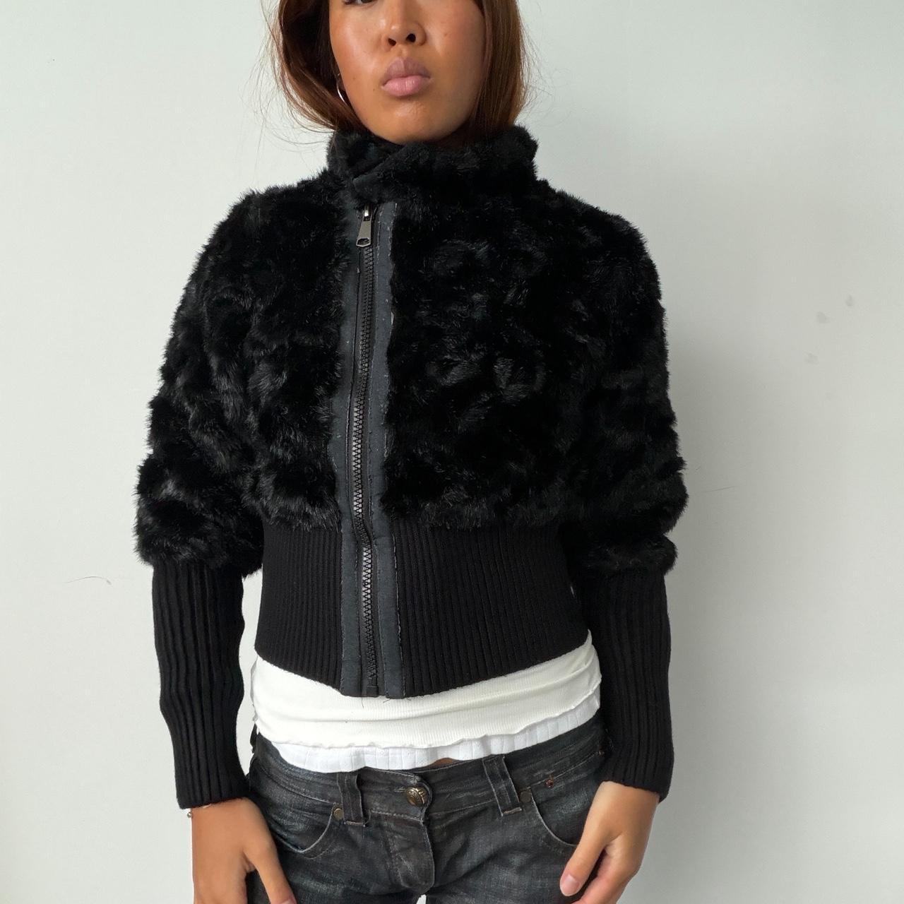 Vintage Black Fur Jacket
