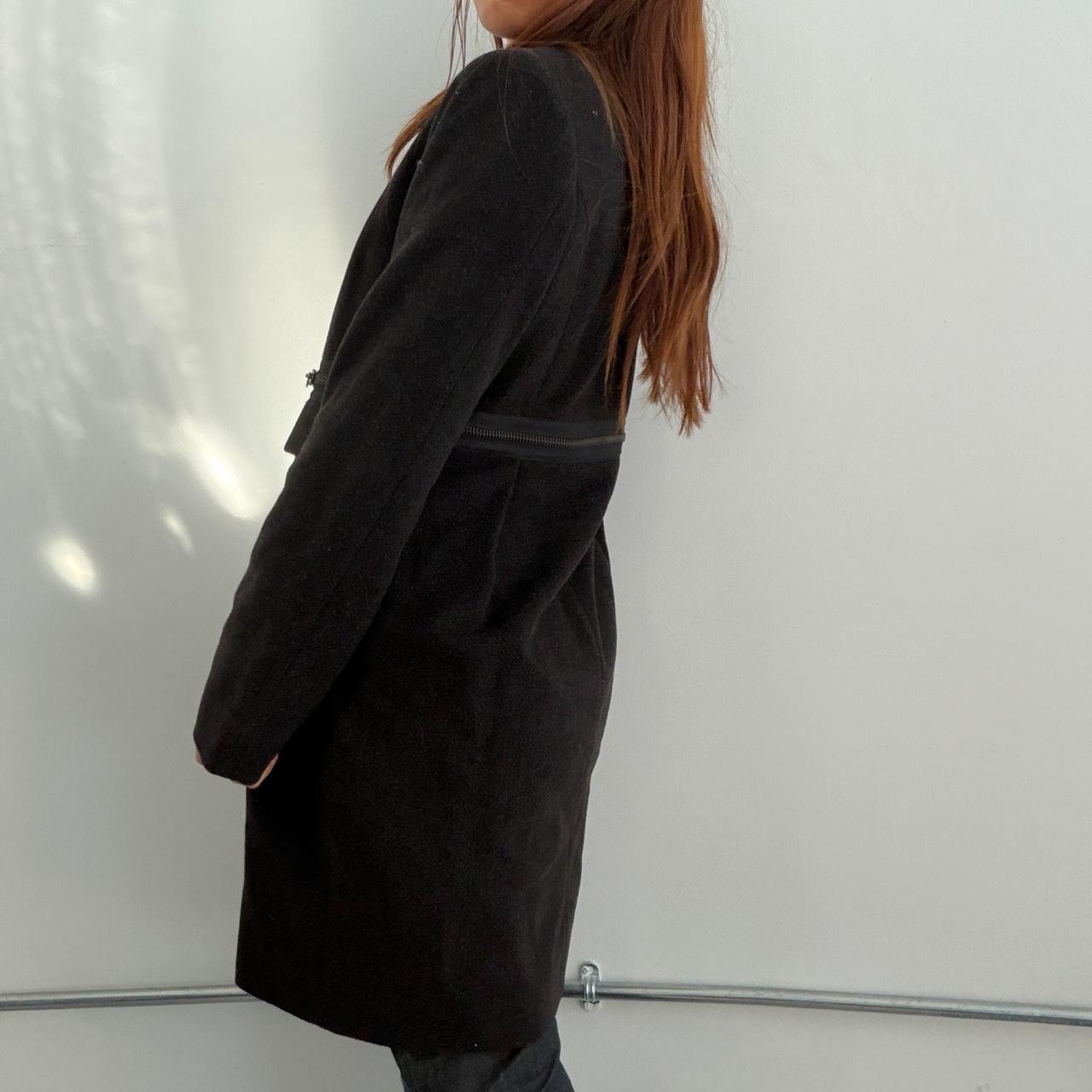 Vintage Black Cop Copine Wool Coat