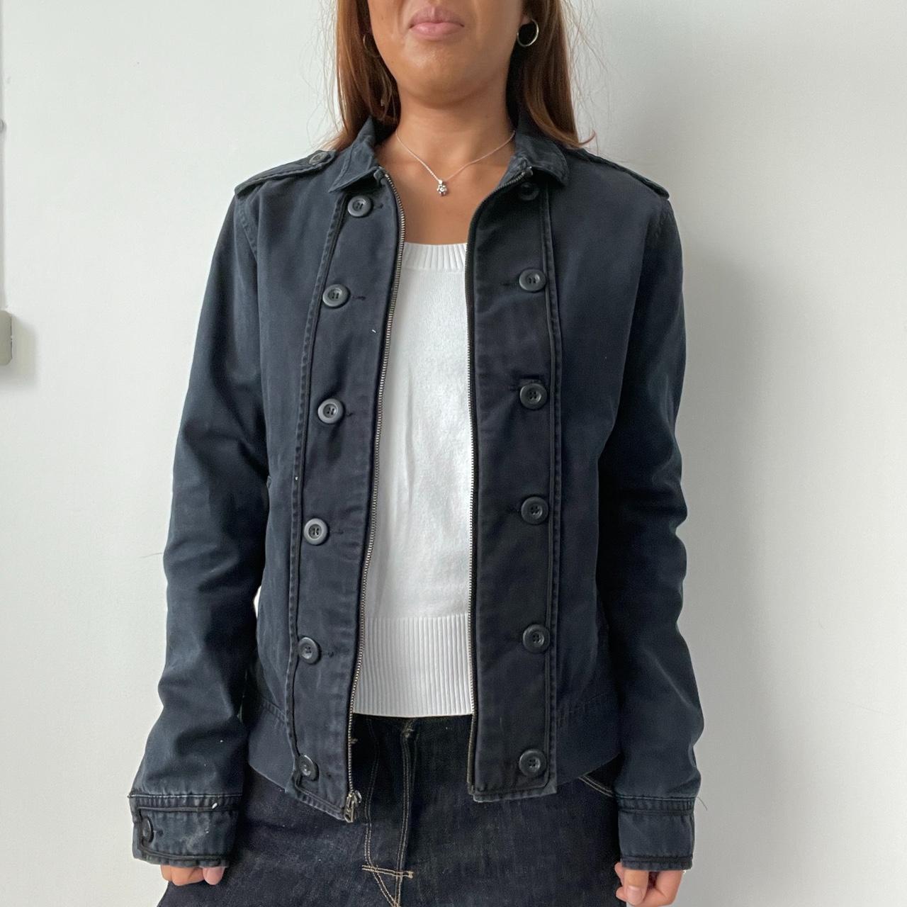 Vintage Navy Zip Jacket