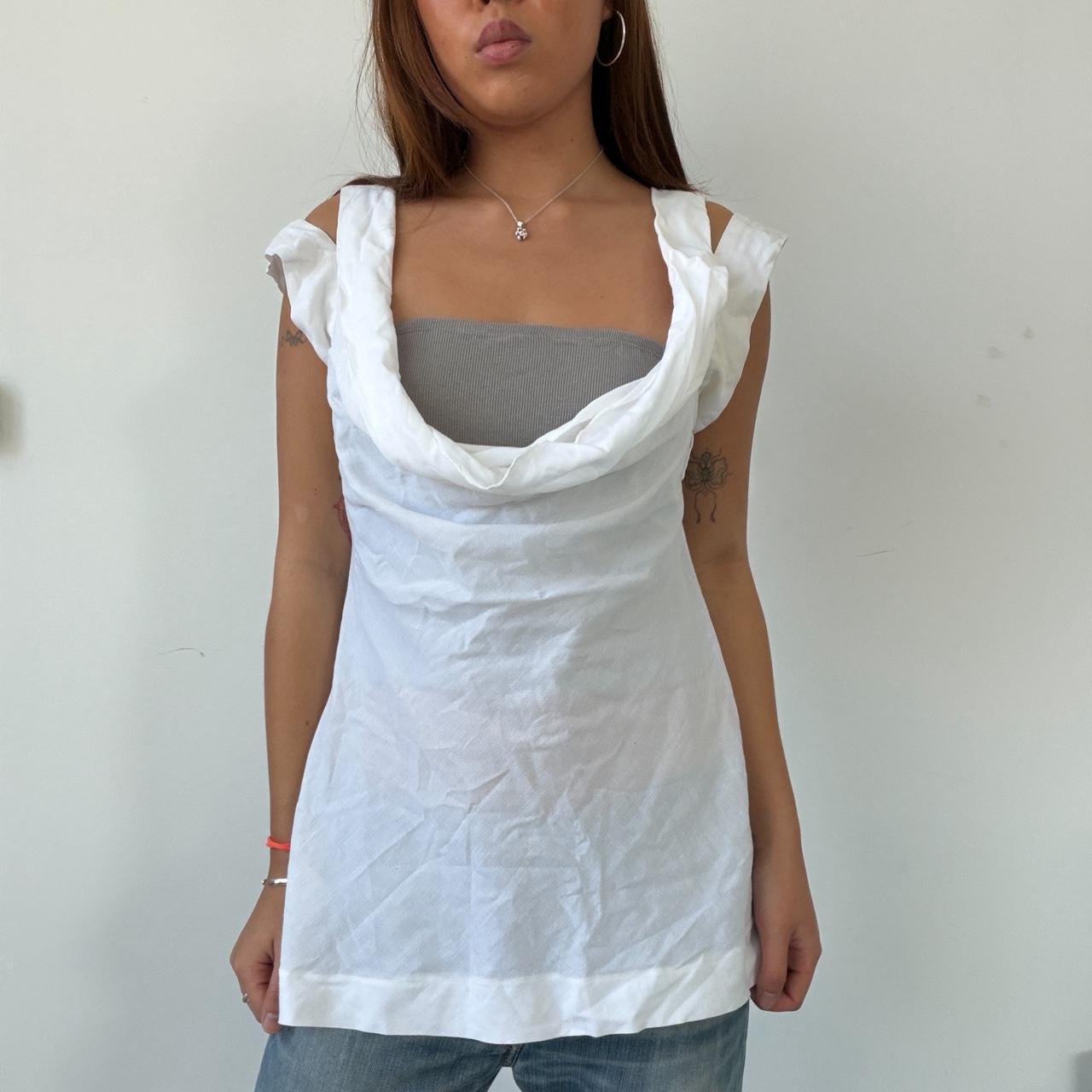 Vintage Cop Copine Double Layer Cowl Neck