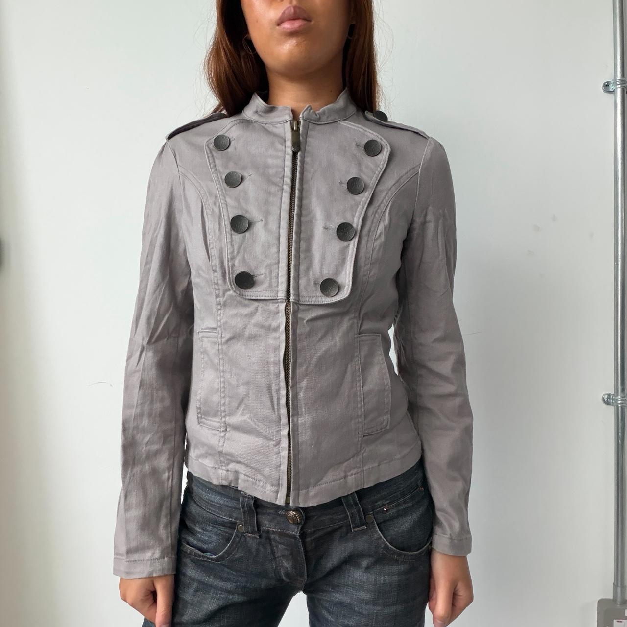 Vintage Grey Military Jacket