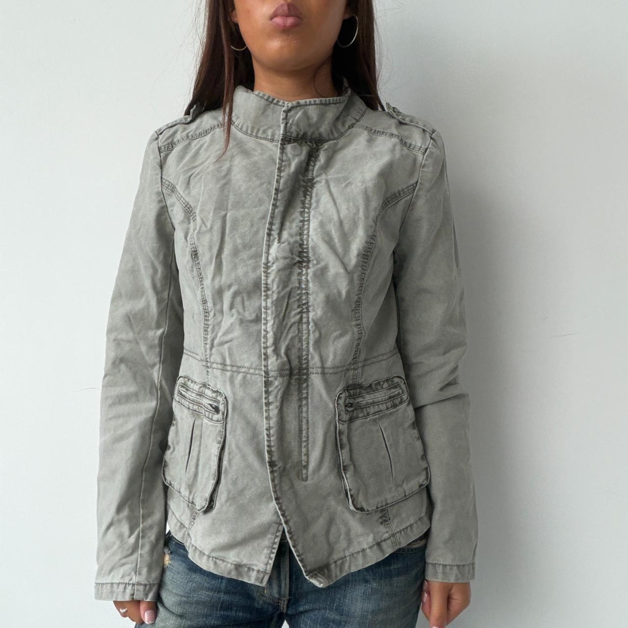 Vintage Grey Utility Jacket