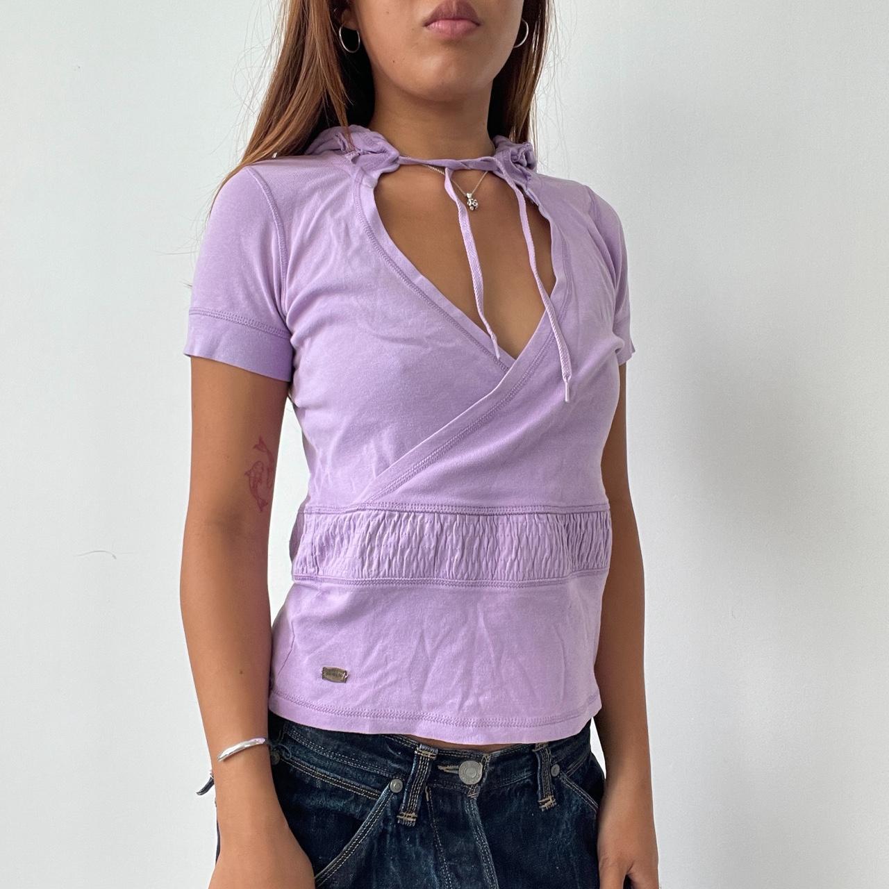 Vintage Lilac Hooded Top