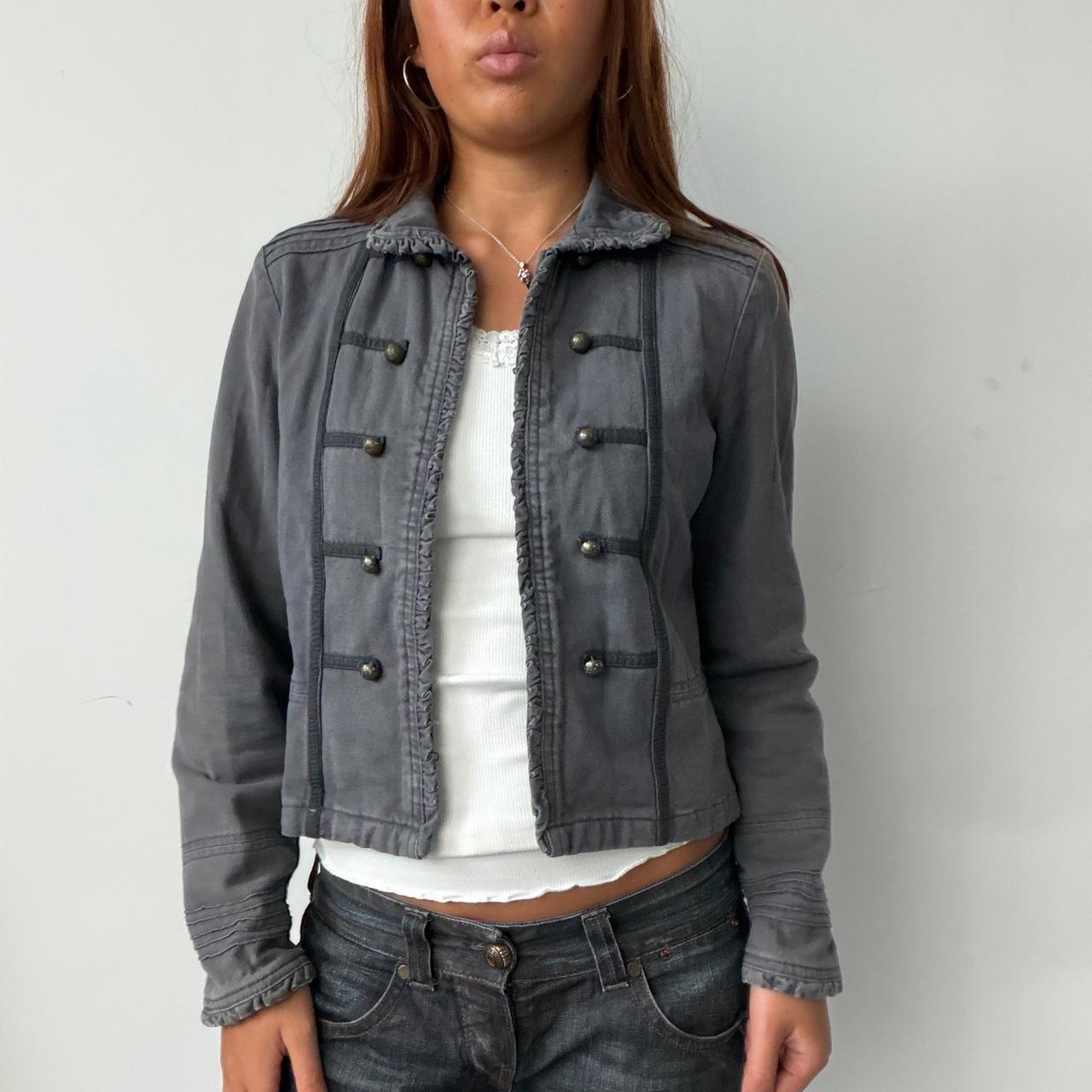 Vintage Blue Military Jacket
