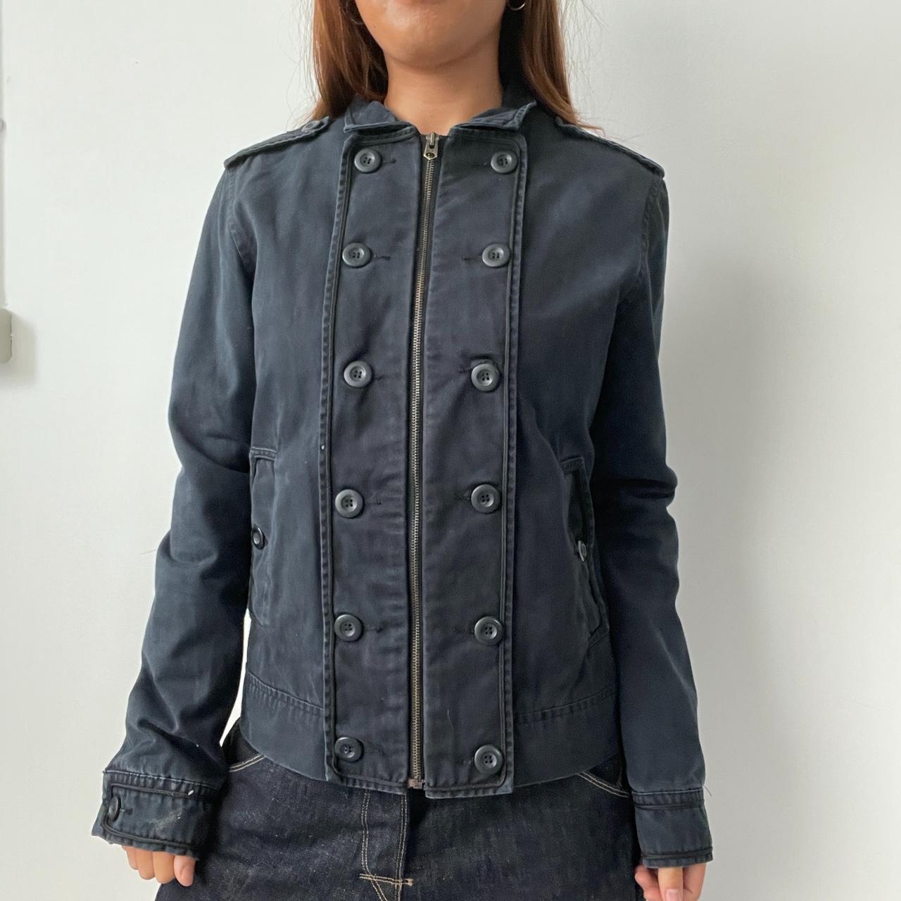 Vintage Navy Zip Jacket