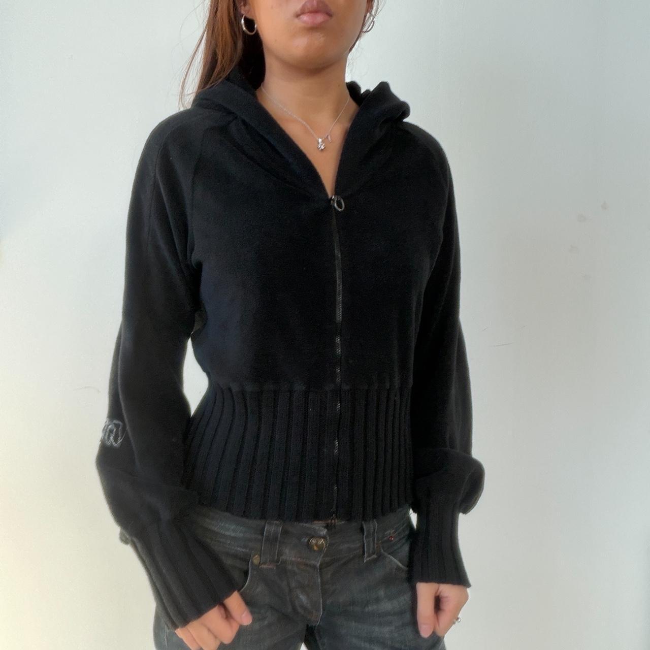 Vintage Black Cop Copine Zip Up Fleece
