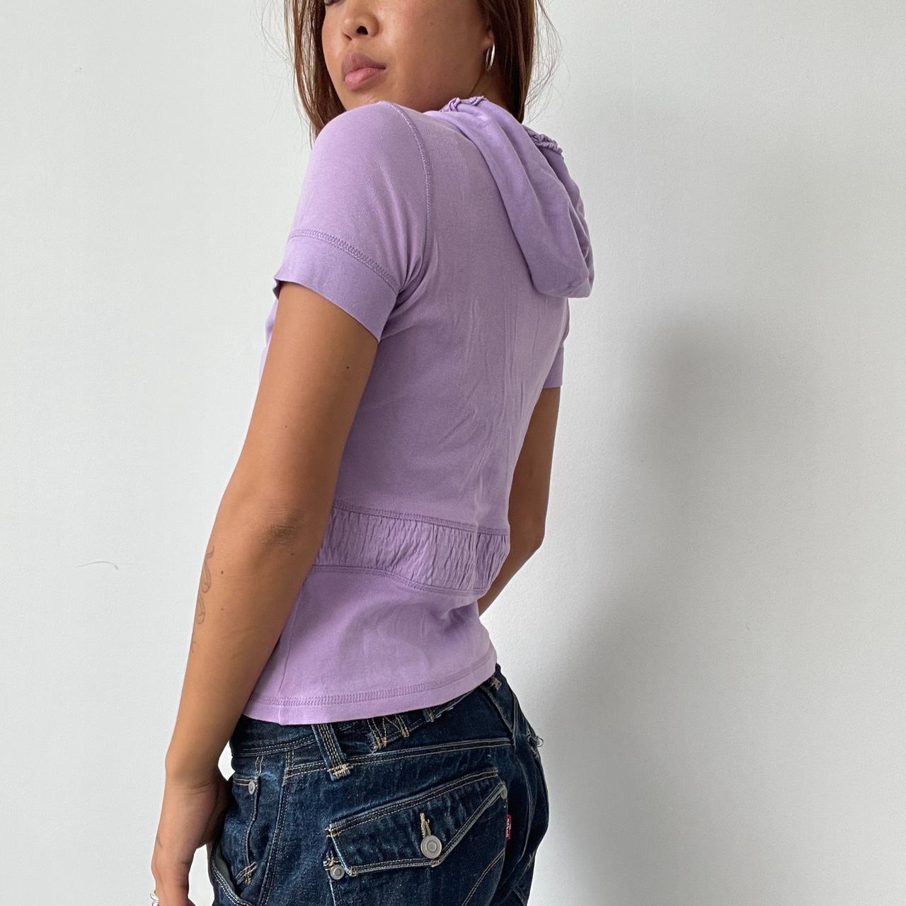 Vintage Lilac Hooded Top