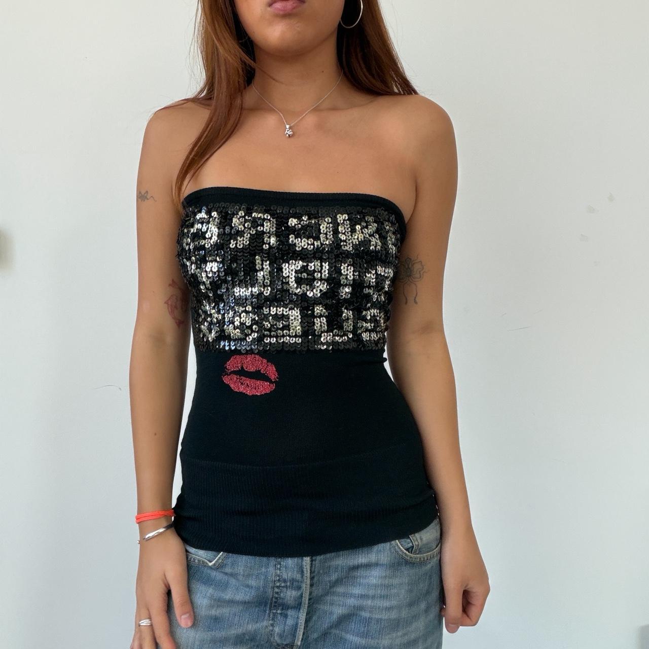 Vintage GUESS Black Bandeau Top