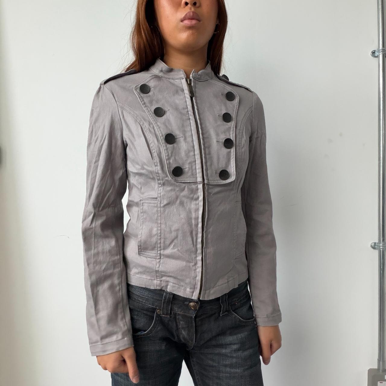 Vintage Grey Military Jacket