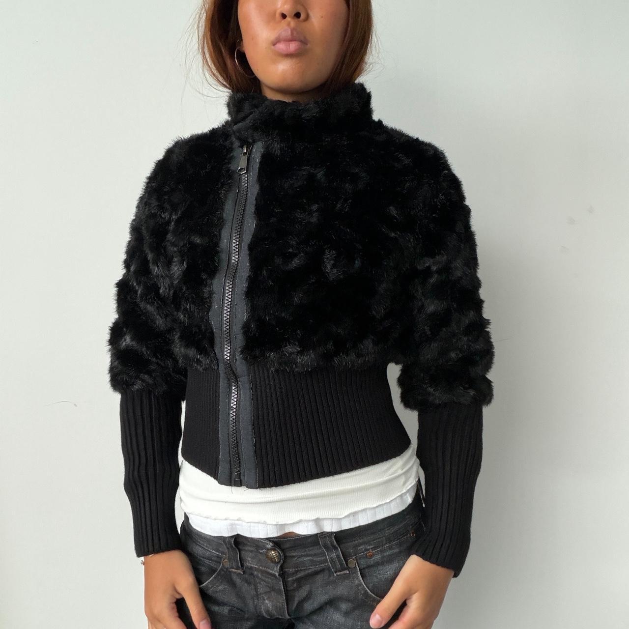 Vintage Black Fur Jacket
