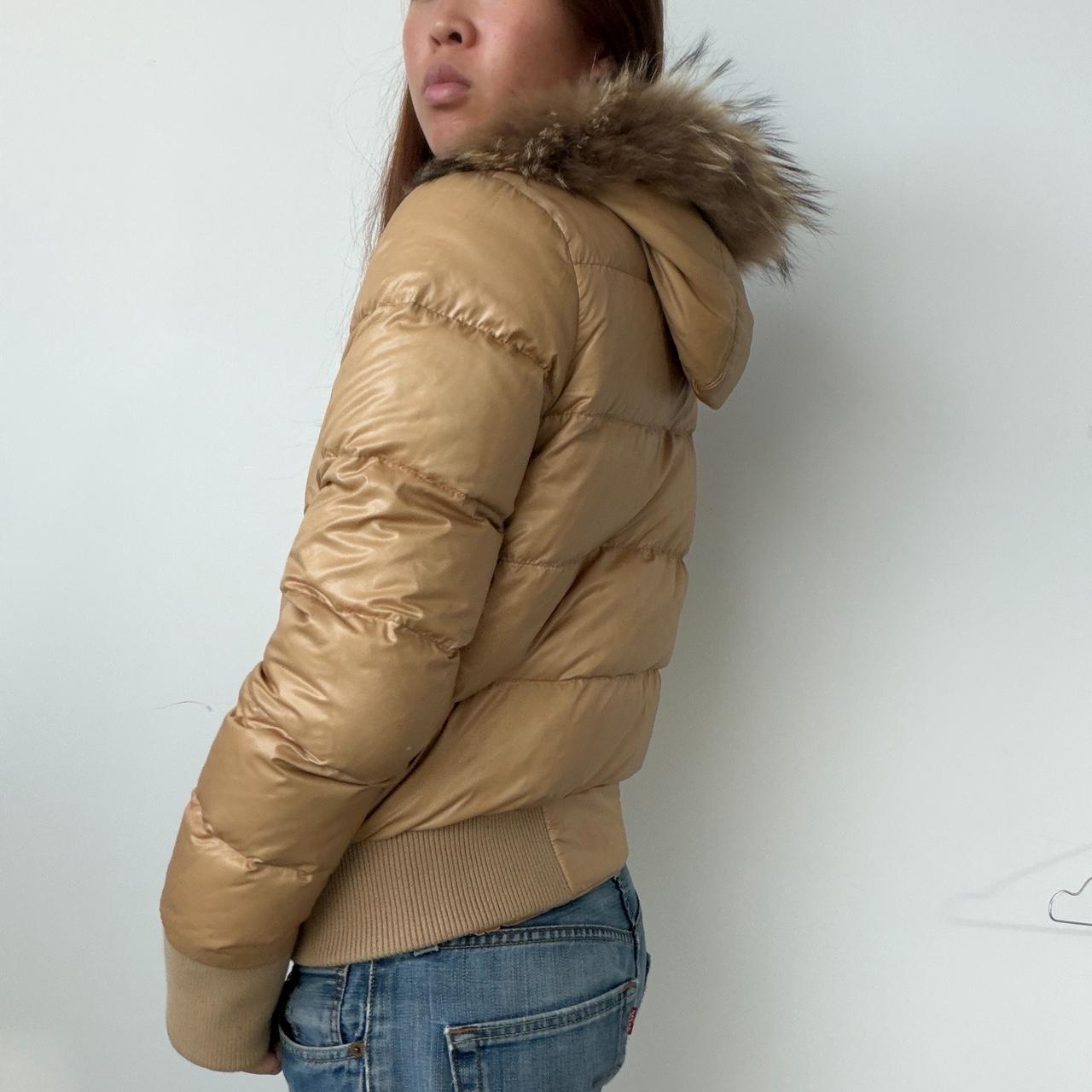 Vintage Beige Puffer Jacket