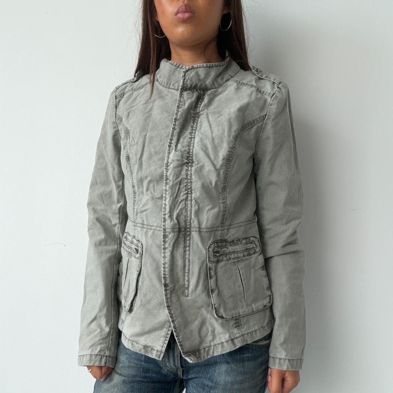 Vintage Grey Utility Jacket