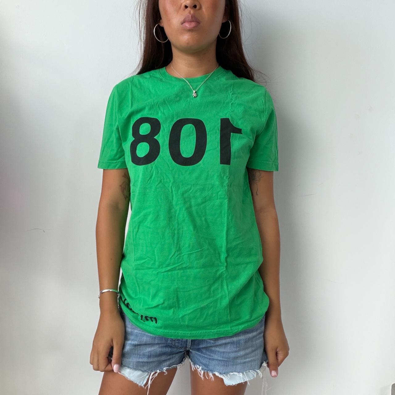 Vintage Green Graphic Top