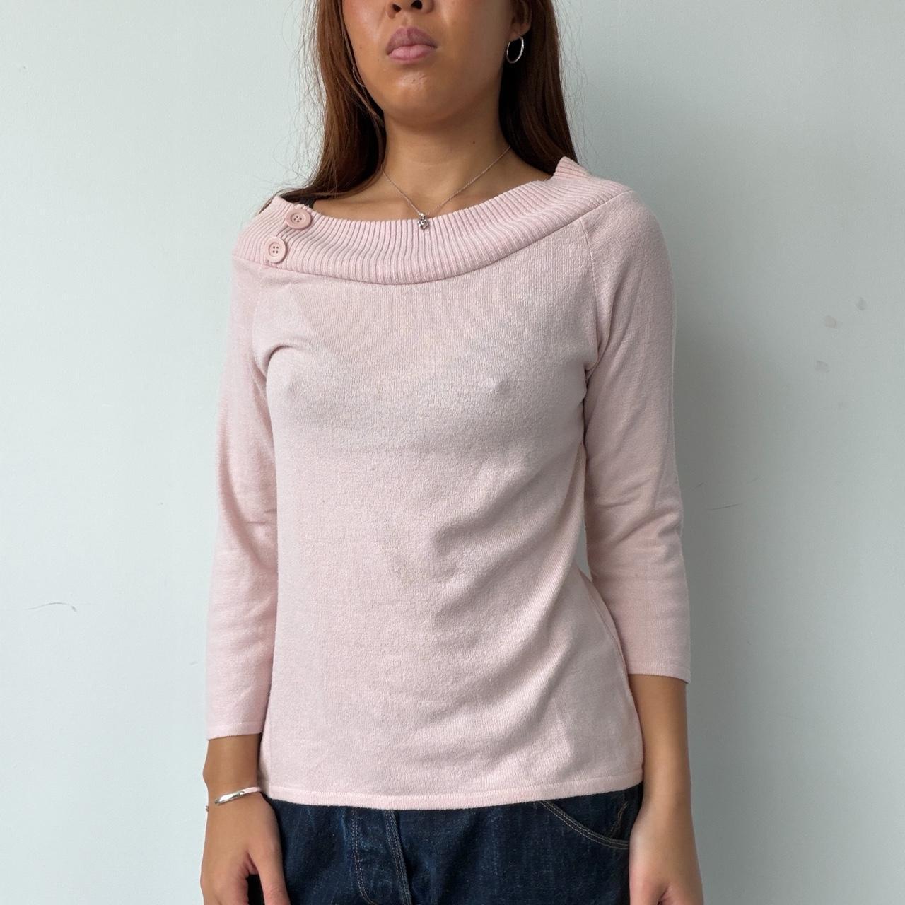 Vintage Bardot Pink Knit