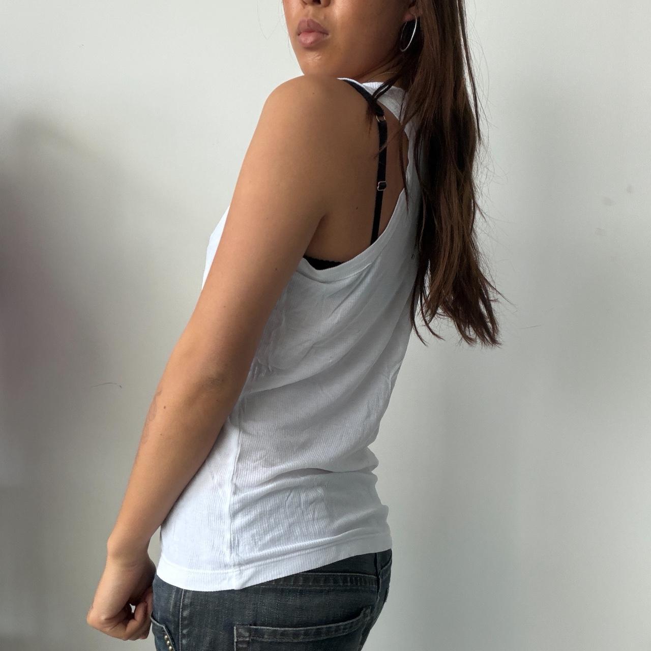 Vintage White Cop Copine Vest Top