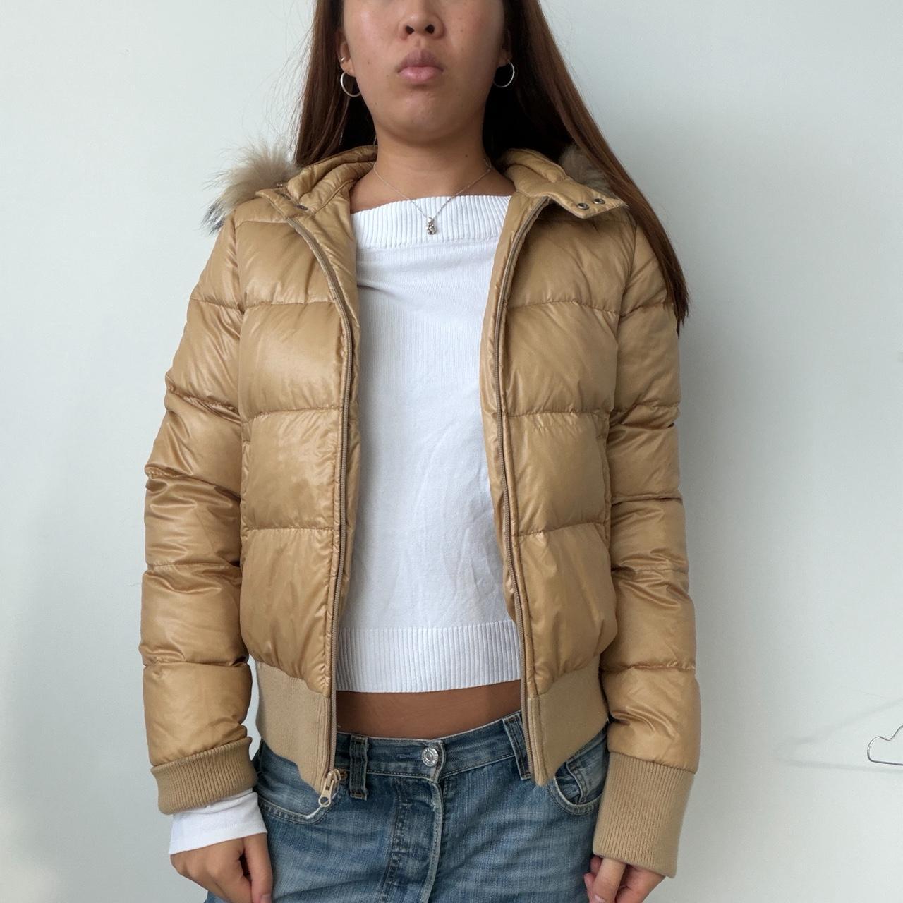Vintage Beige Puffer Jacket
