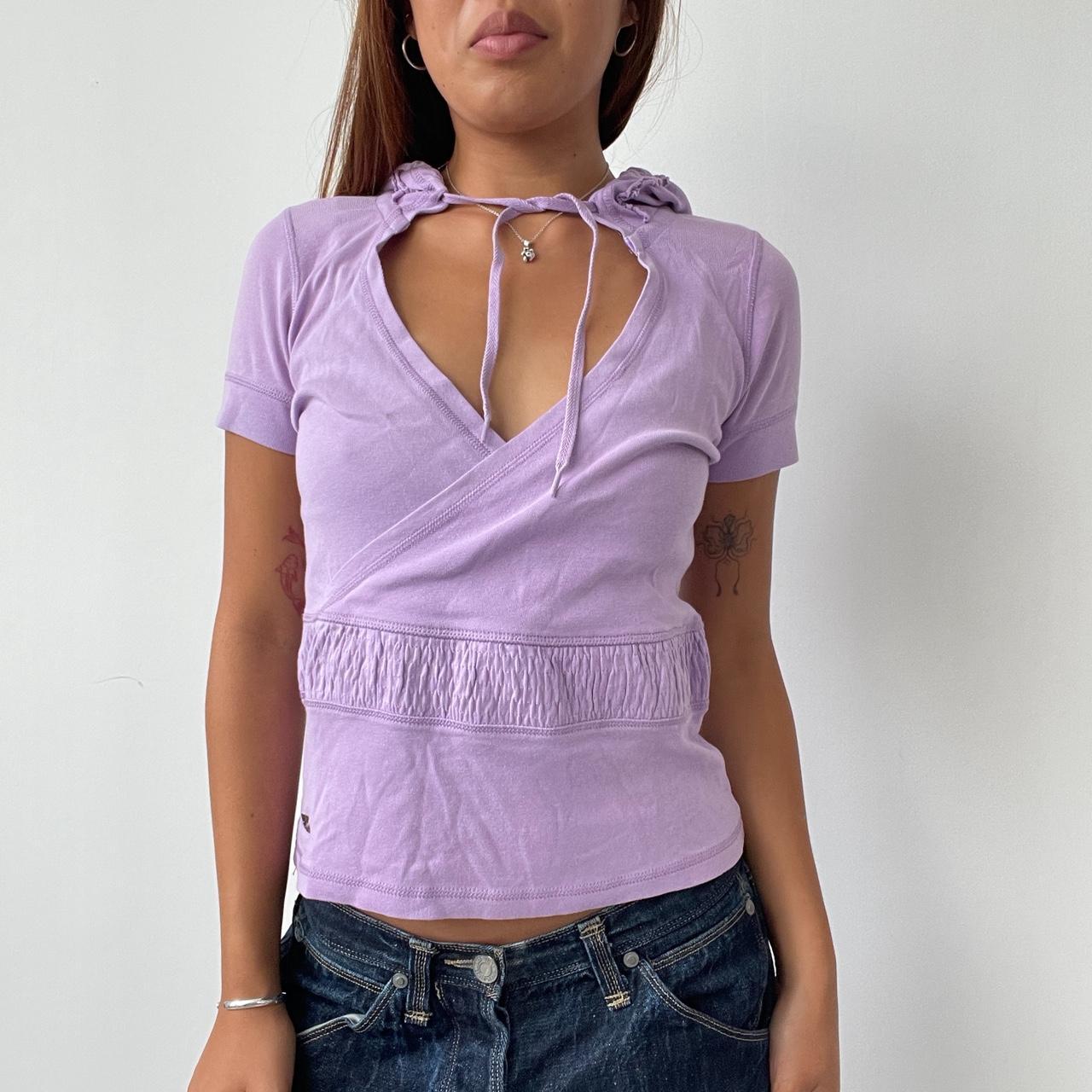 Vintage Lilac Hooded Top