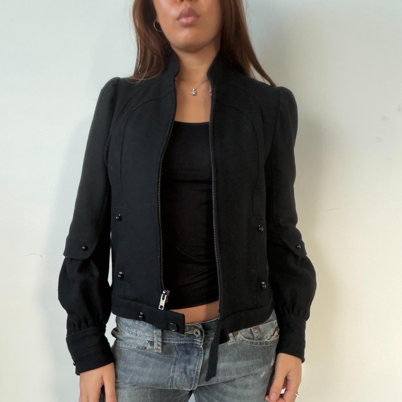 Vintage Black Wool Jumper