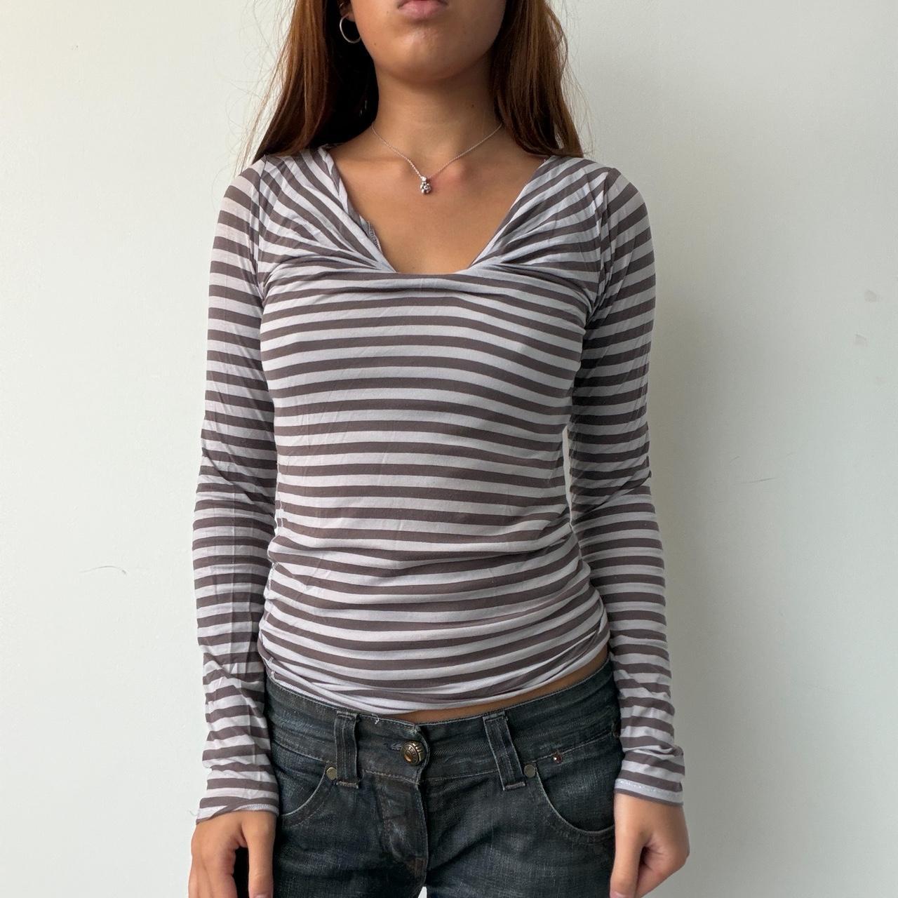 Vintage Stripe Long Sleeve Top