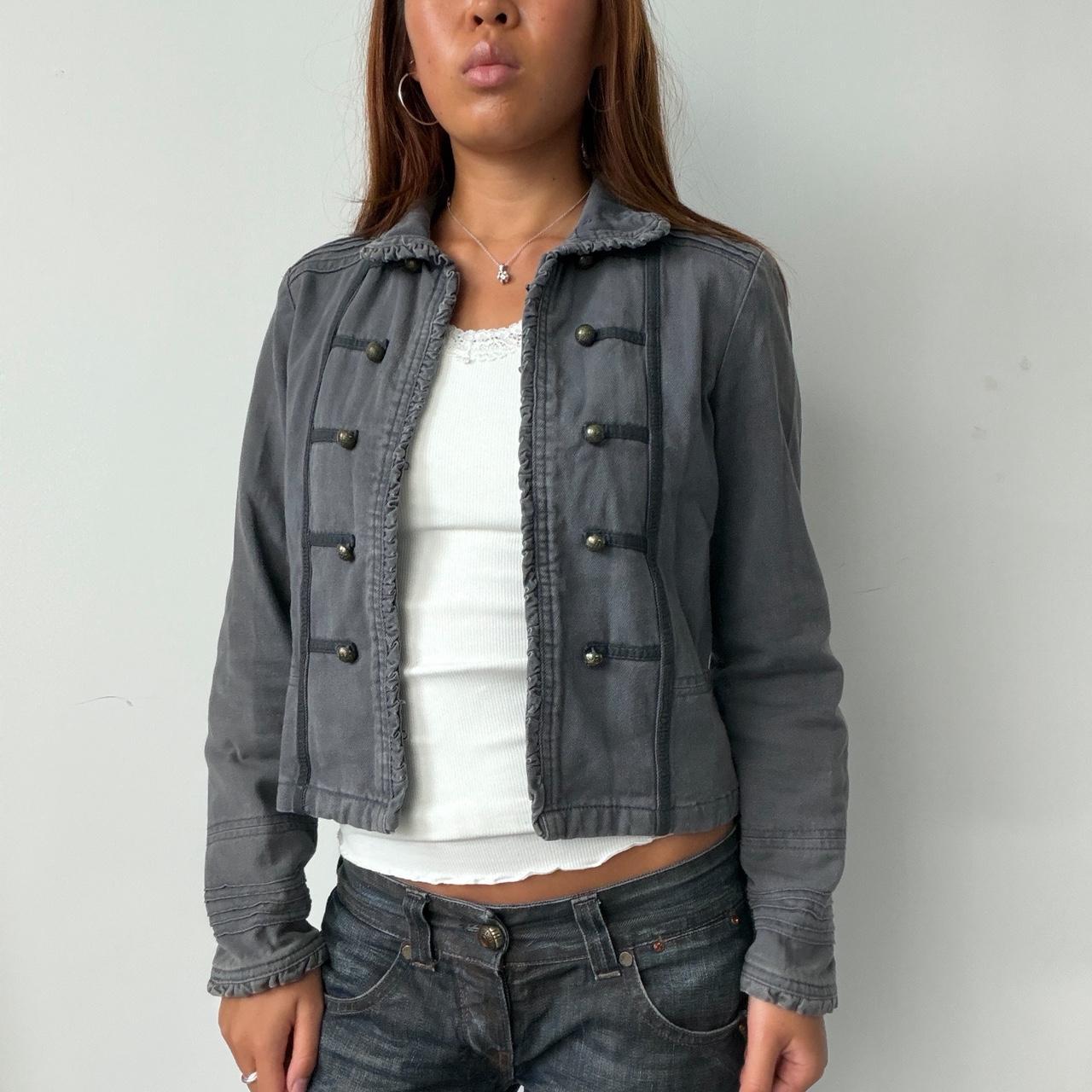 Vintage Blue Military Jacket