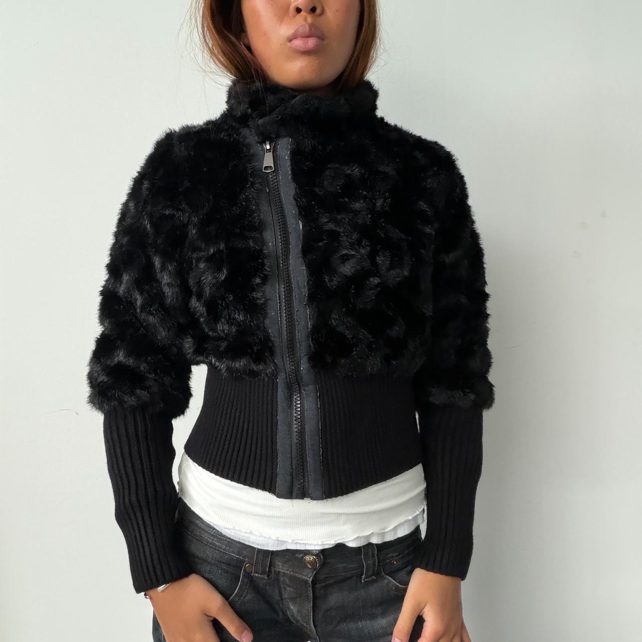 Vintage Black Fur Jacket
