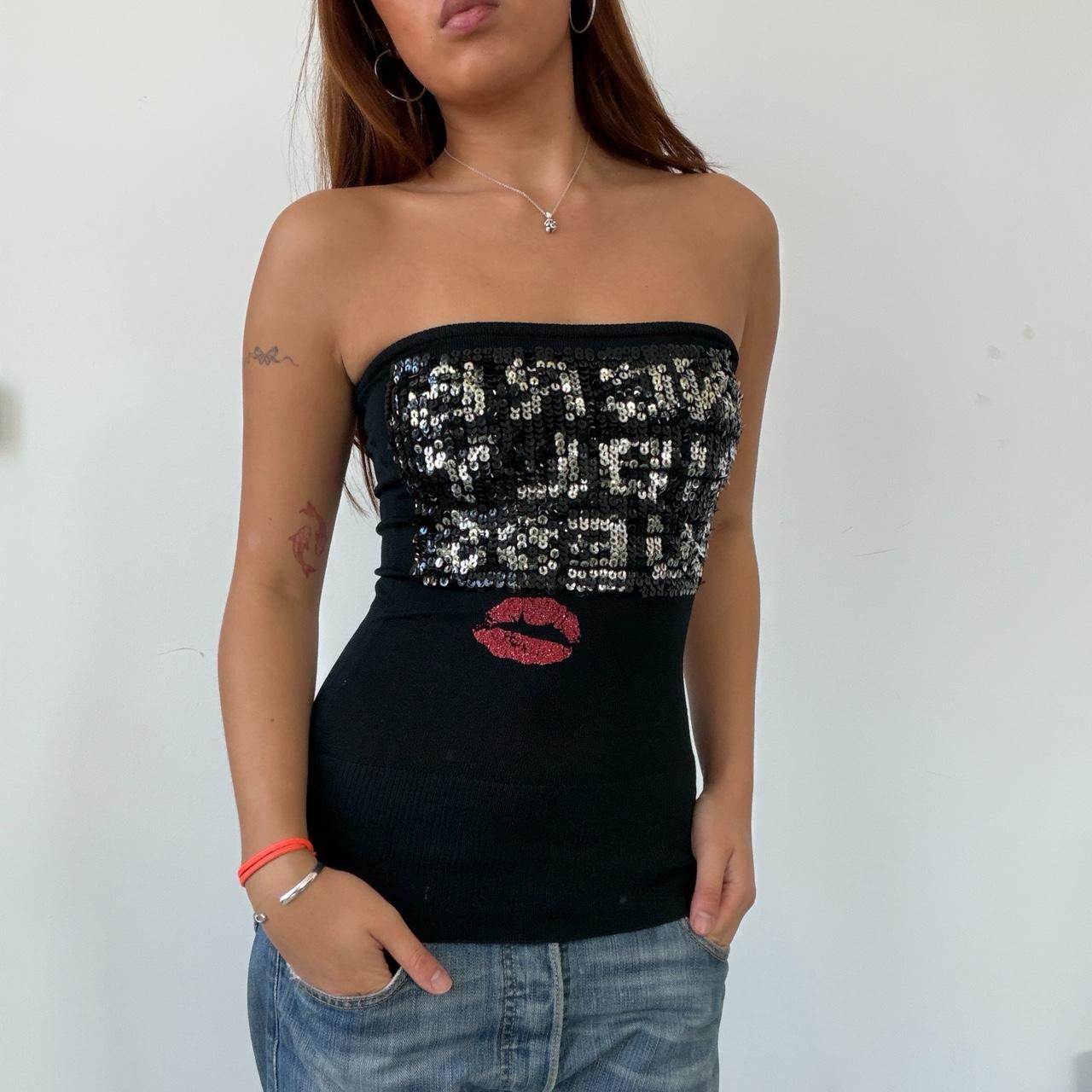 Vintage GUESS Black Bandeau Top