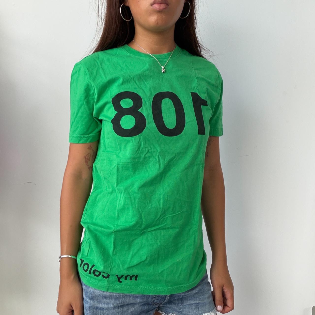 Vintage Green Graphic Top