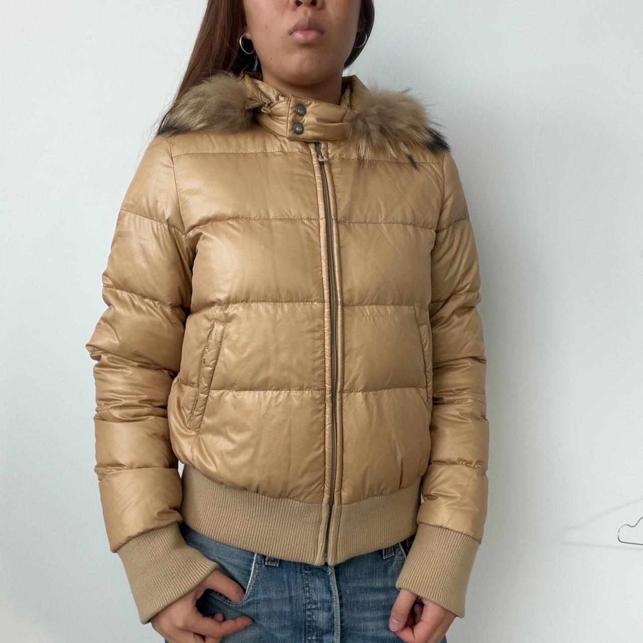 Vintage Beige Puffer Jacket