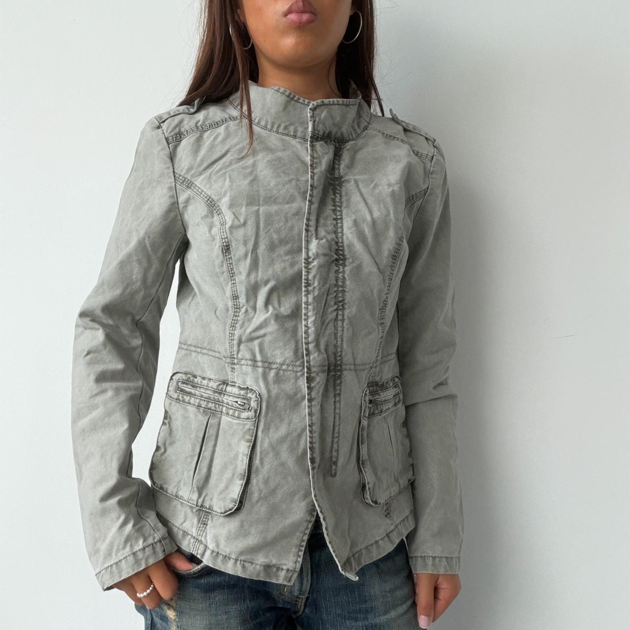 Vintage Grey Utility Jacket