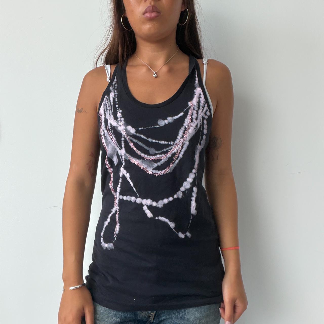 Vintage Black Graphic Vest