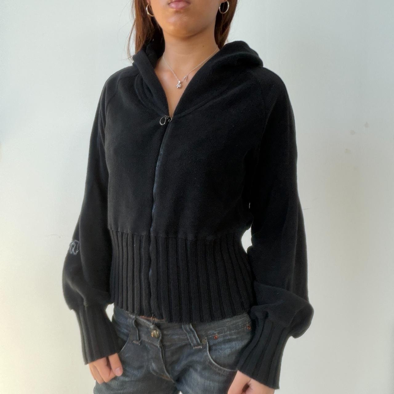 Vintage Black Cop Copine Zip Up Fleece