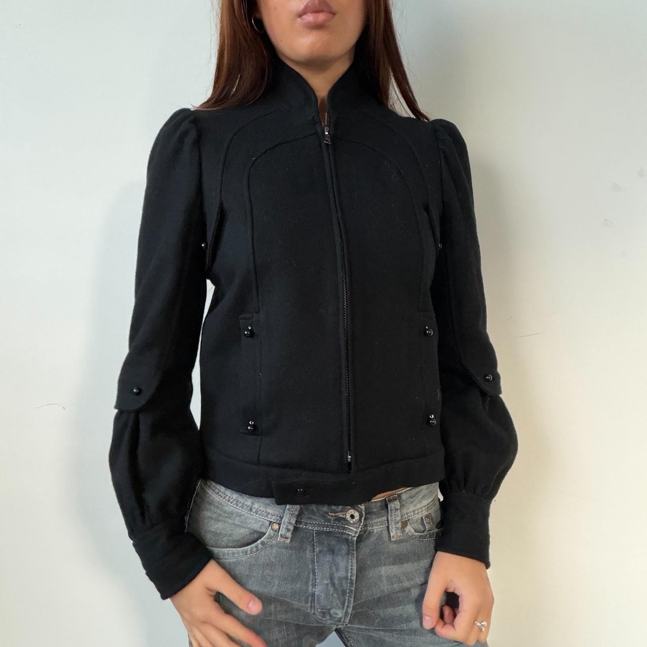 Vintage Black Wool Jumper