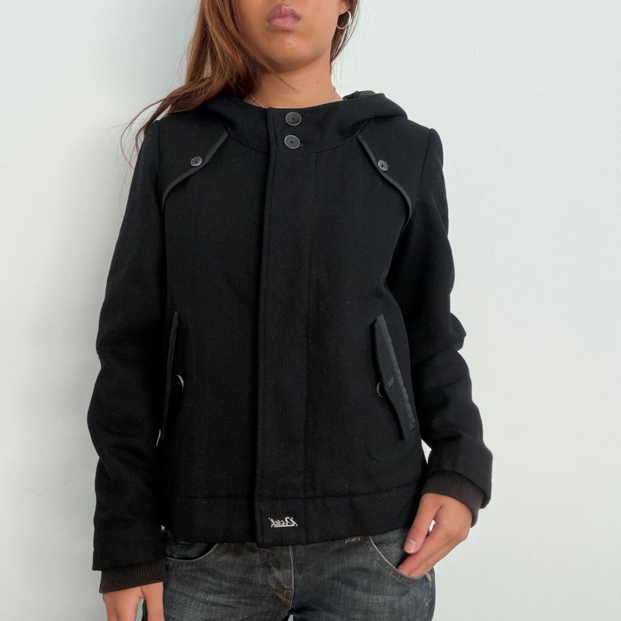 Vintage Black Wool Diesel Jacket