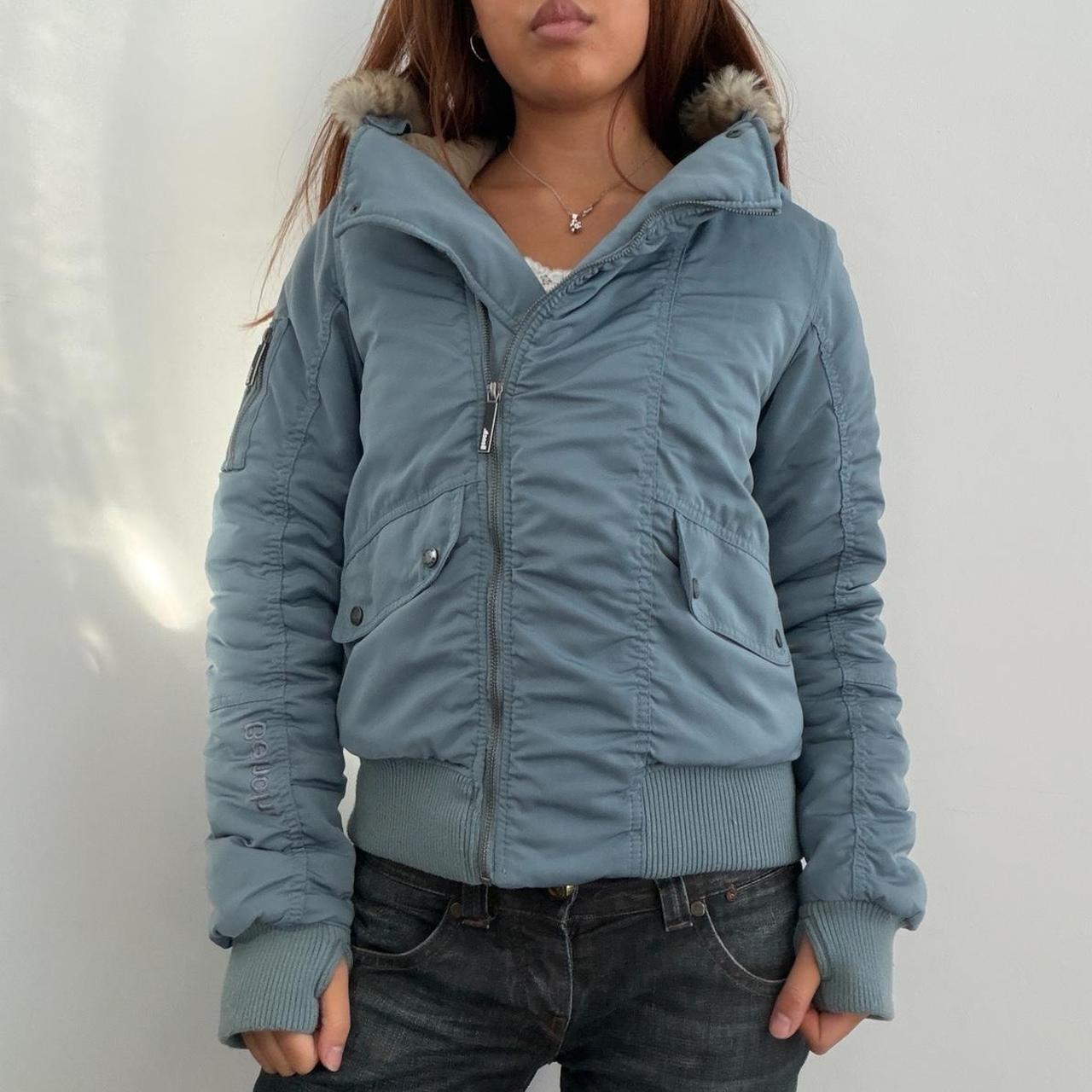 Vintage Blue BENCH Puffer Jacket