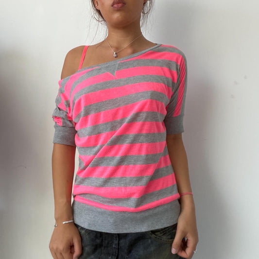 Vintage Pink Stripe Top