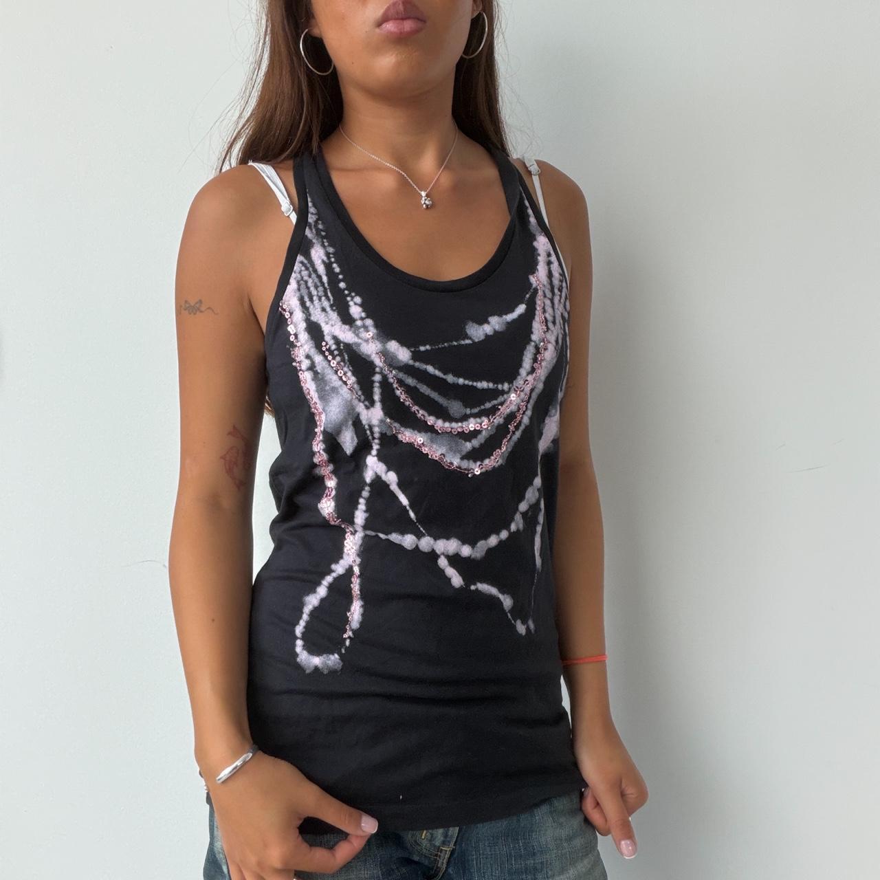 Vintage Black Graphic Vest