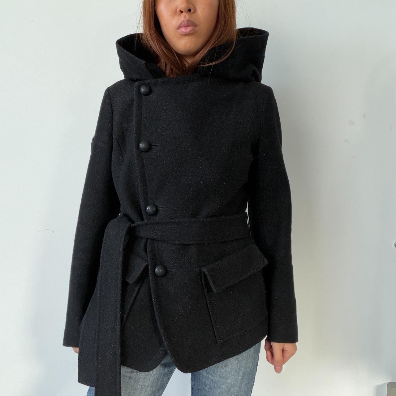 Vintage Cop Copine Hooded Coat