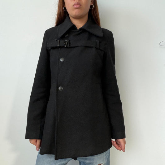 Vintage Black Cop Copine Coat