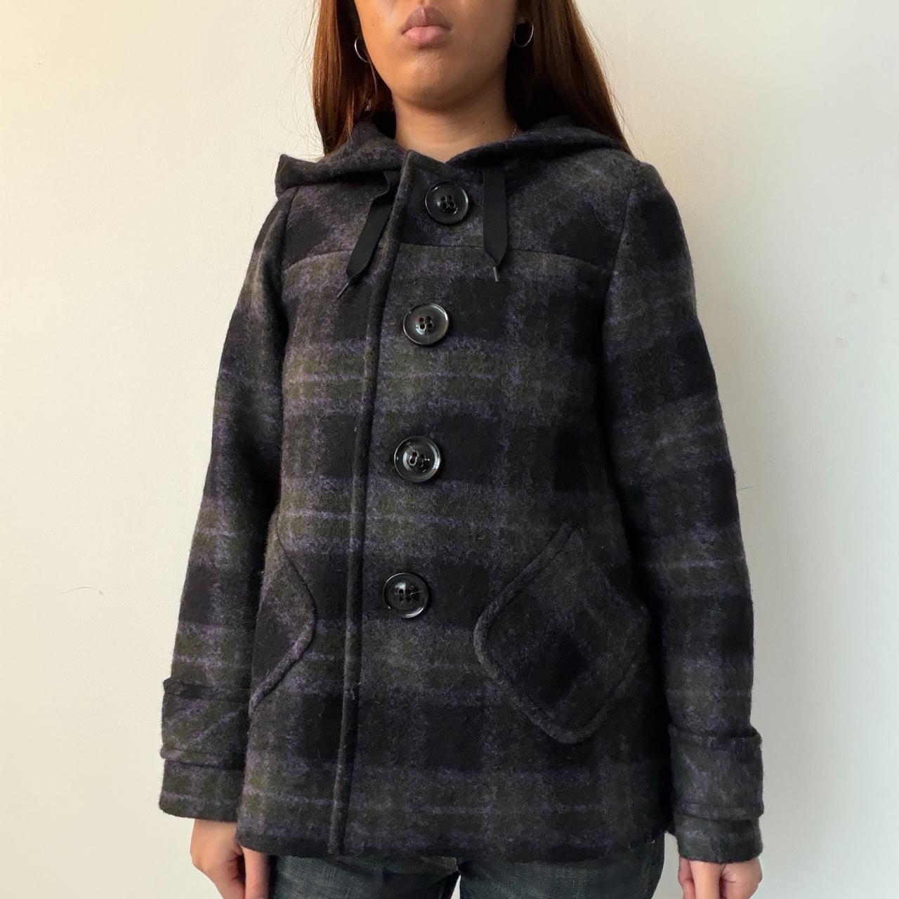 Vintage Cop Copine Plaid Wool Jacket