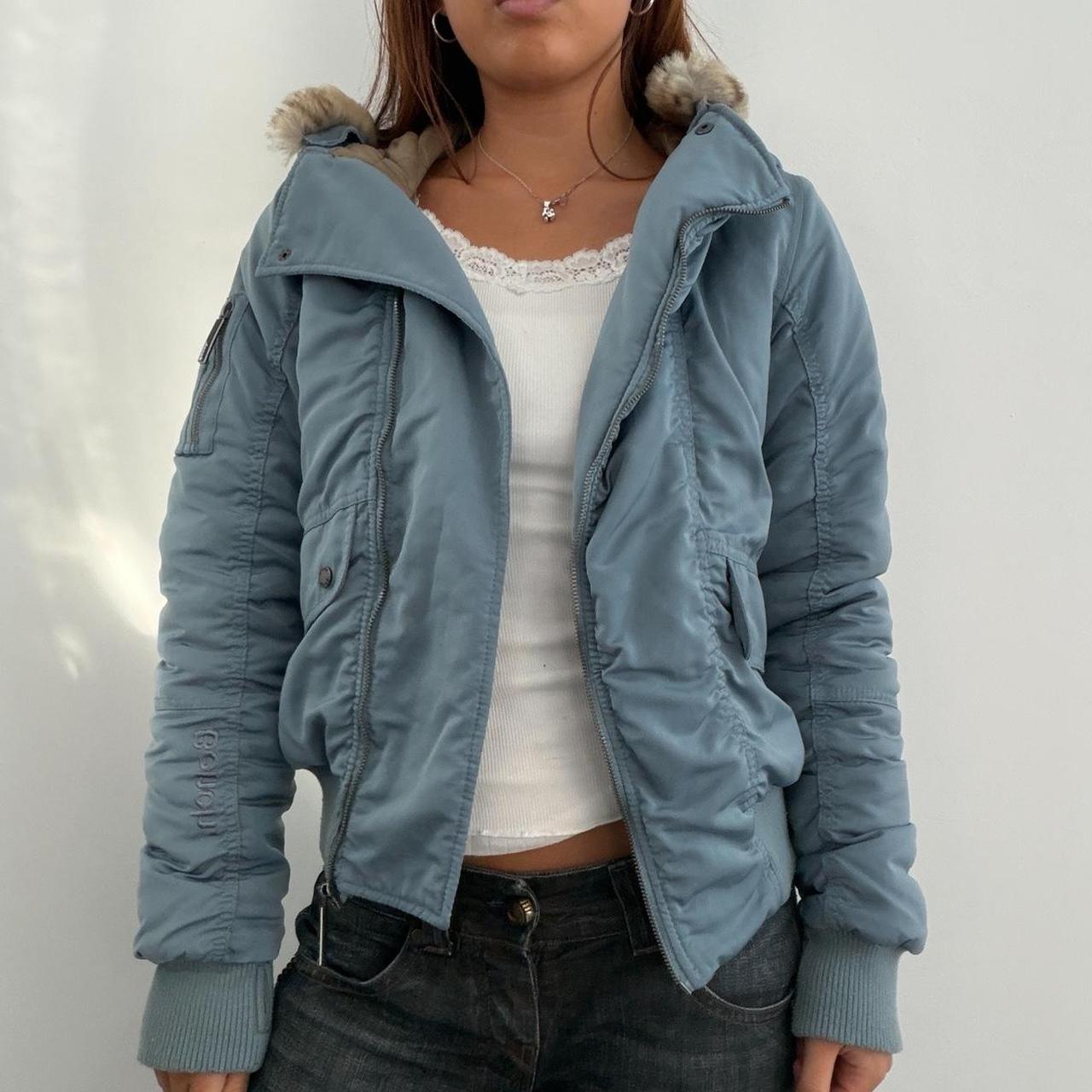 Vintage Blue BENCH Puffer Jacket