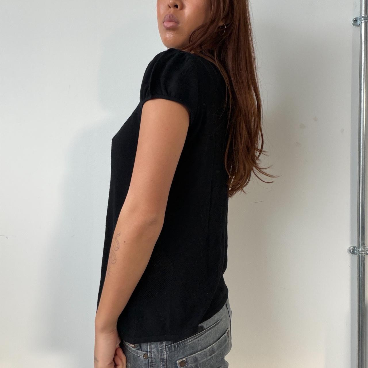 Vintage Black Cop Copine Short Sleeve Knit