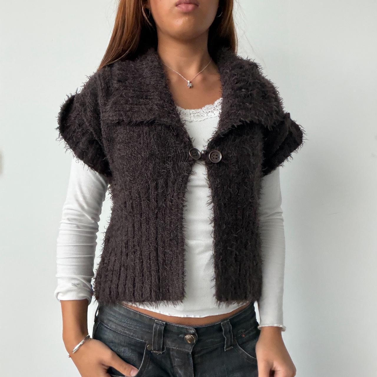 Vintage Brown Fur Cardigan