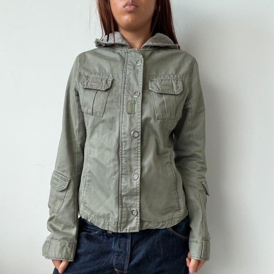 Vintage Khaki Utility Jacket