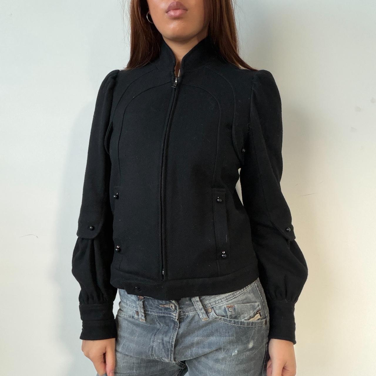 Vintage Black Wool Jumper