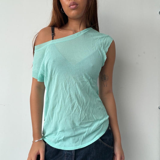 Vintage Turquoise Cop Copine Top